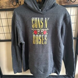 Guns N‎ Roses Hoodie Mens Medium Gray Sweater